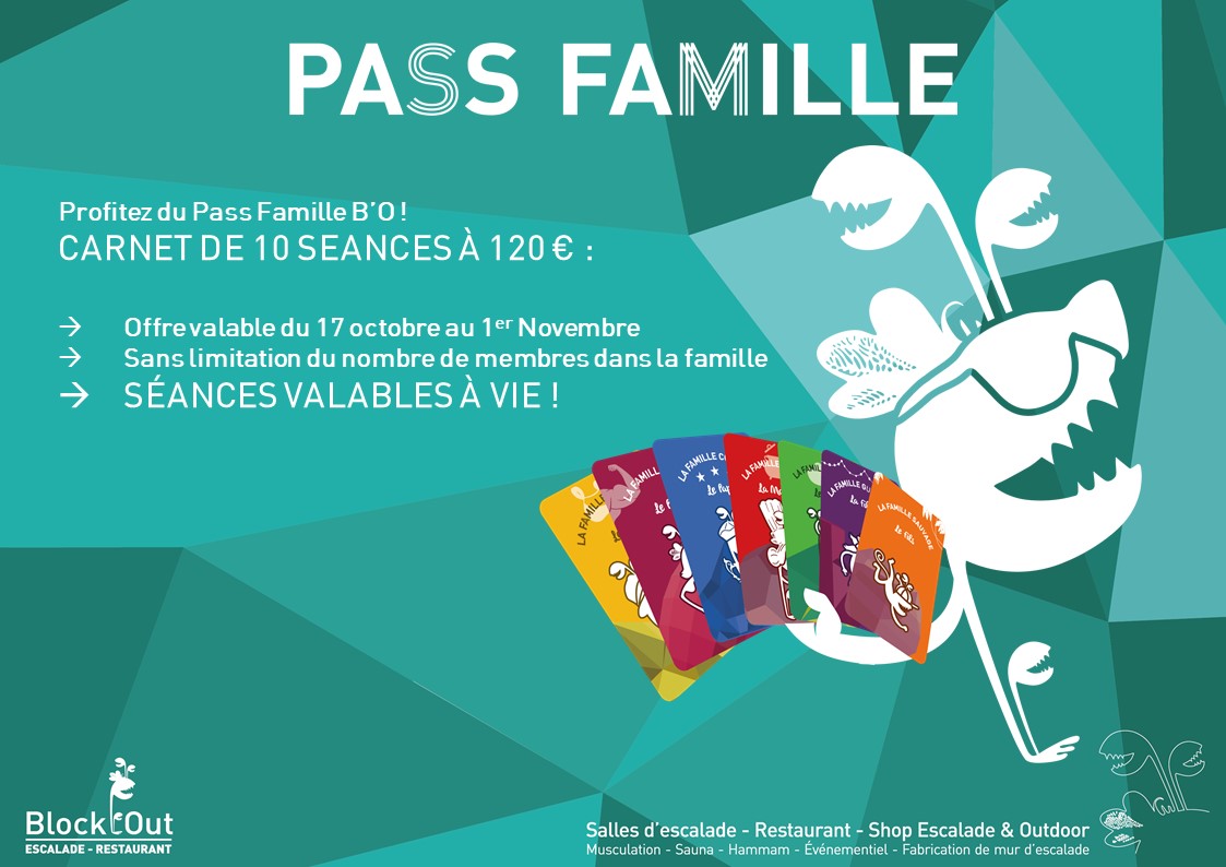 Une activité pendant les vacances : l’escalade grâce à un Pass spécial Famille !